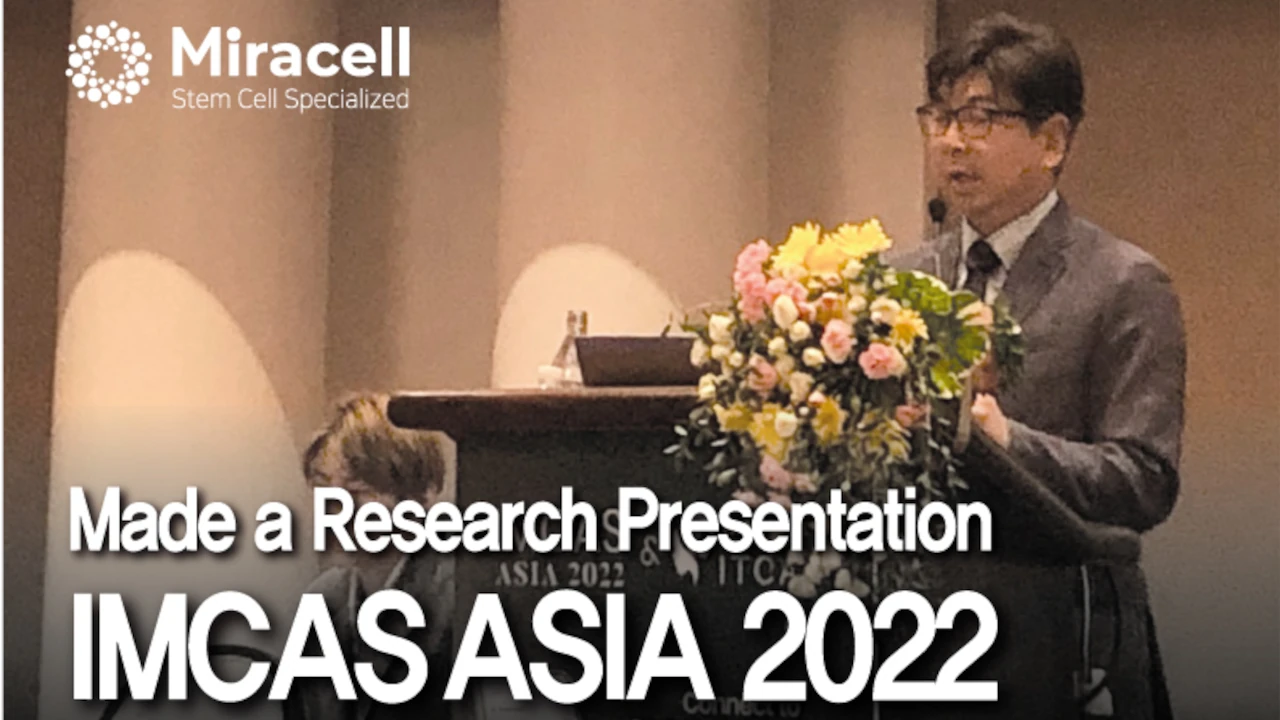 IMCAS ASIA 2022 & made a research presentation.